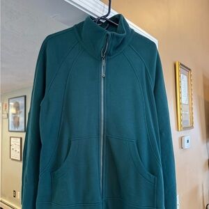 Lululemon Dark Green Full-Zip Jacket